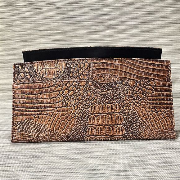 Miche Susan Classic Bag Shell Animal Print Faux Leather Brown Retired - Picture 2 of 6